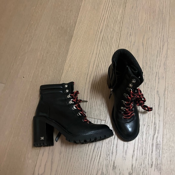 Sam Edelman SadeStaxked heel combat boot size 7 - Picture 9 of 9